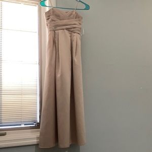 David’s bridal champagne juniors bridesmaid dress